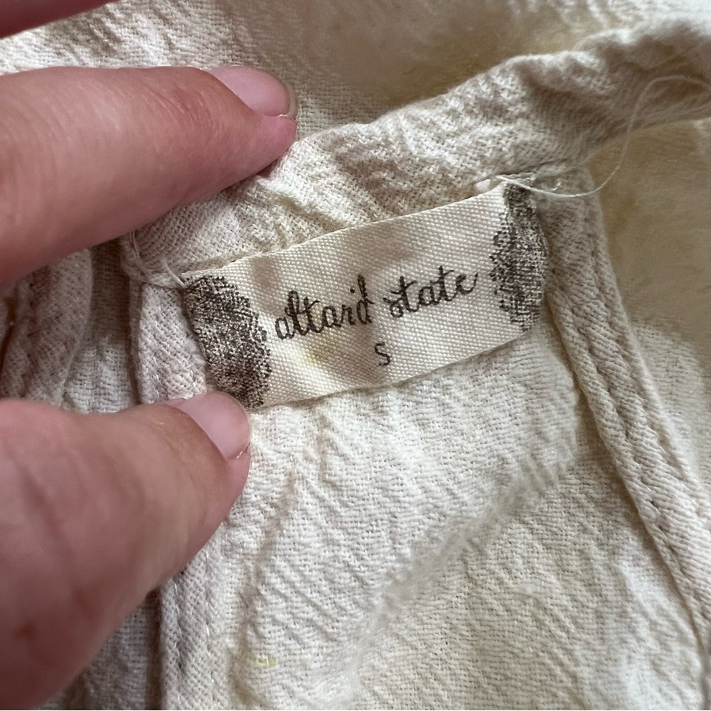 Altar’d State Lace Midi Dress Cream Sleeveless Boho Cottagecore Size S - Picture 4 of 9